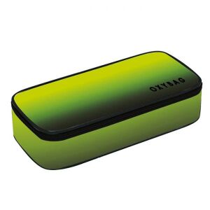 OXY Ombre szögletes JUMBO tolltartó, fekete és zöld - Oxybag