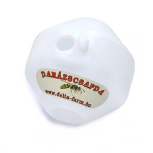 Delta-Farm darázscsapda, fehér műanyag gömb, csali behelyezésére - Rovarcsapda