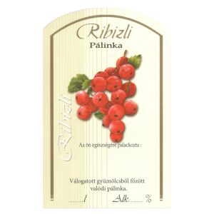 xPálinka címke 10 db/cs ribizli 128695278 - Bor & Pálinka főzés