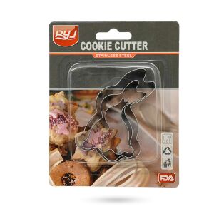 Sütikiszúró fém többféle mintával 3db A19-100 128696102 - Sütemény kiszúró