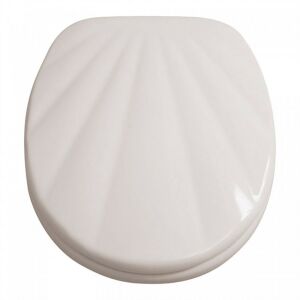 Galenika WC ülőke kagyló mintával, fehér - WC ülőke