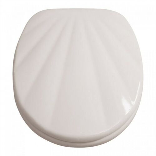 Galenika WC ülőke kagyló mintával, fehér