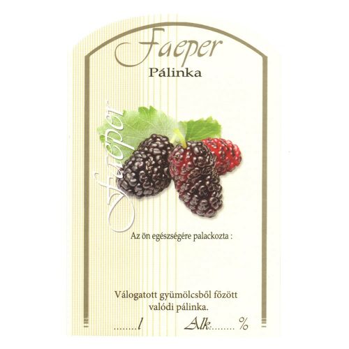 Pálinka címke 10 db/cs faeper 128704254