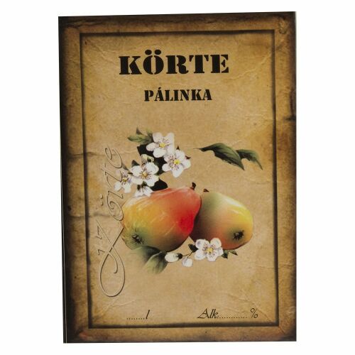 Pálinka címke 10 db/cs körte 128704388