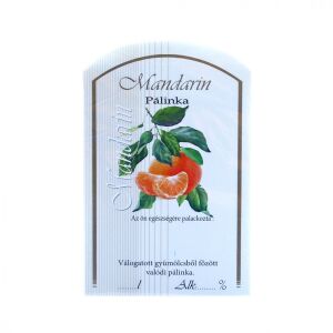 xPálinka címke 10 db/cs mandarin 128704633 - Bor & Pálinka főzés
