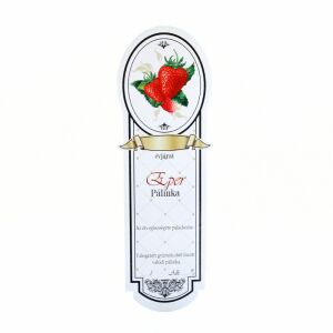 Pálinka címke keskeny 10 db/cs eper 128704724 - Bor & Pálinka főzés