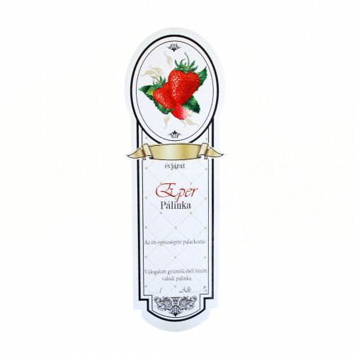 Pálinka címke keskeny 10 db/cs eper 128704724