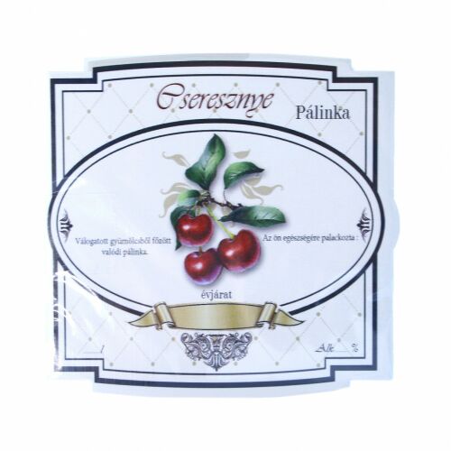 xPálinka címke széles 10 db/cs cseresznye 128704815