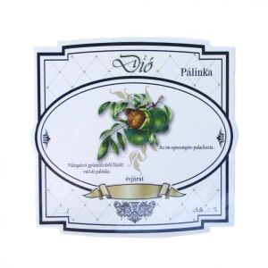 Pálinka címke széles 10 db/cs dió 128704821 - Bor & Pálinka főzés