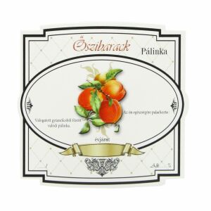 Pálinka címke széles 10 db/cs őszibarack 128704844 - Bor & Pálinka főzés