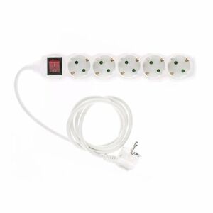 Entac elosztó 5-ös, kapcsolóval 1,5m Nr. ESEG5-1.5-SW 128706953 - Entac