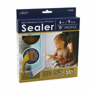 Önt. nyílászáró szigetelő D profil barna 6m 128707065 - Tömítőszalag