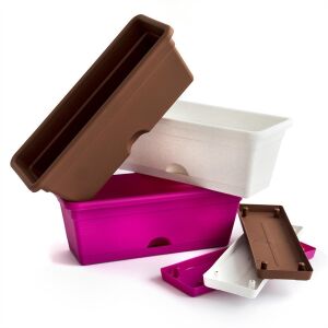 Balkonláda alátéttel, 30cm színes 128707885 - Balkonláda