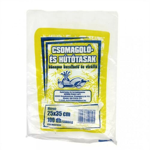 Hűtőtasak 25x35cm 8 mikron 100db/cs.
