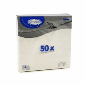 Eld. Szalvéta fehér 2rtg 50db/cs 33X33cm 86500 128715939 - Szalvéta