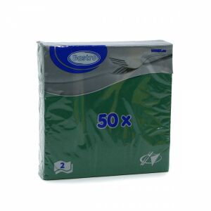 Eld. Szalvéta s.zöld 2rtg 50db/cs 33X33cm 86506 128715960 - Szalvéta