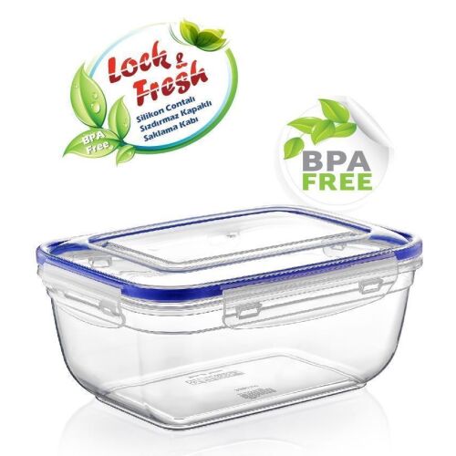 Tároló doboz szögletes, pat.zár 900 ml DÜ22 128716605