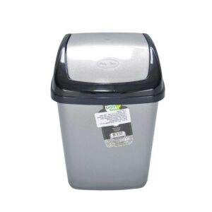 Poly Time 2,5L billenő szemetes, ezüst - Szemetes