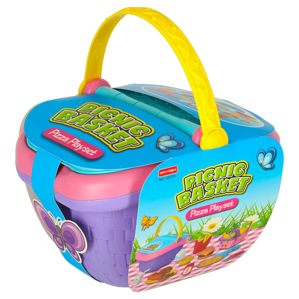 Piknik kosár gyorsétterem pizza hamburger ételek ételek piknik sn...