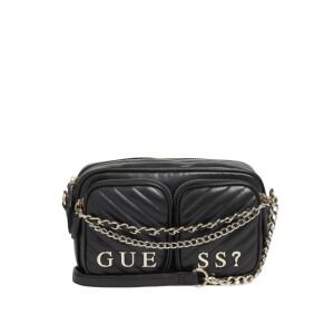 GUESS Cassie fekete crossbody táska lánc részletekkel - Guess