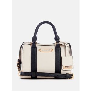 GUESS krémszínű keresztpántos táska fekete díszítéssel - Guess