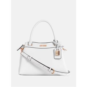 GUESS Harleston fehér eco-bőr női táska felső fogantyúval és vállpánttal - Guess