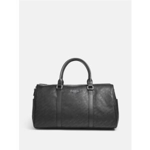 GUESS Ezra fekete utazótáska eko bőrből, elölnézet - Guess