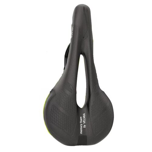Velmia Fahrradsattel, Memory Foam/Gel, schwarz 136159096