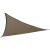 Hespéride Dreiecks-Sonnensegel, beige, 2x2x2m, schräger Blick