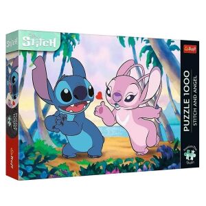 Trefl Stitch puzzle 1000 db-os - Stitch és Angel 128756300 - Trefl Puzzle