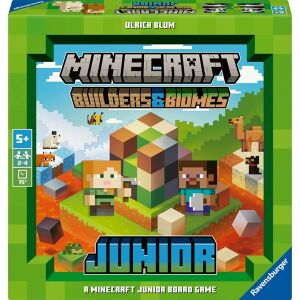 Ravensburger Minecraft Builders and Biomes Junior társasjáték, szórakoztató családi játék 5 éves kortól - Ravensburger