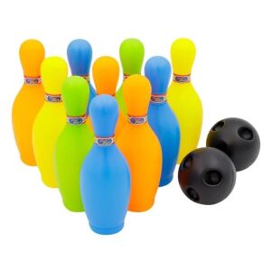 Bowling szett gyerekeknek, 10 bowling bábuval és 2 golyóval, 3+ éves kortól, 28x21x25cm, több színű
