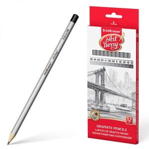 Erich Krause Art Berry grafitceruza készlet, 12 ceruza különböző keménységi fokozatokkal - Erich Krause