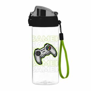 OXY GAMER BPA-mentes Tritán kulacs játékosoknak, kontroller mintával, 500 ml - Oxybag