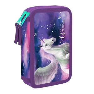 OXY BAG Magic Unicorns emeletes tolltartó, lila színű, unikornis mintával - Oxybag