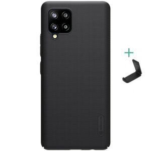 Fekete Nillkin Super Frosted telefontok Samsung Galaxy A42 5G és M42 5G telefonokhoz állvánnyal - Nillkin