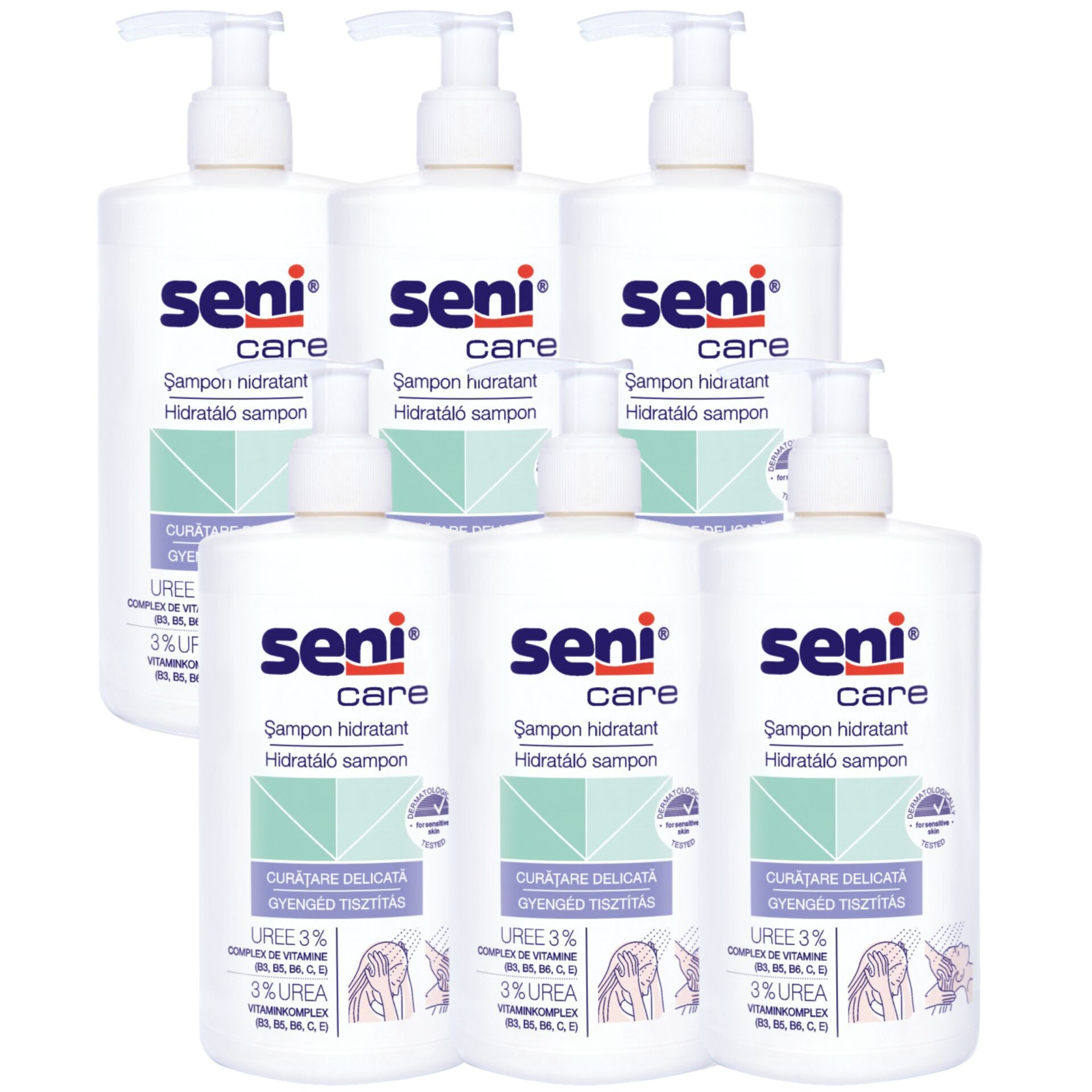 E-shop Seni Care Hydratačný šampón 6x500ml