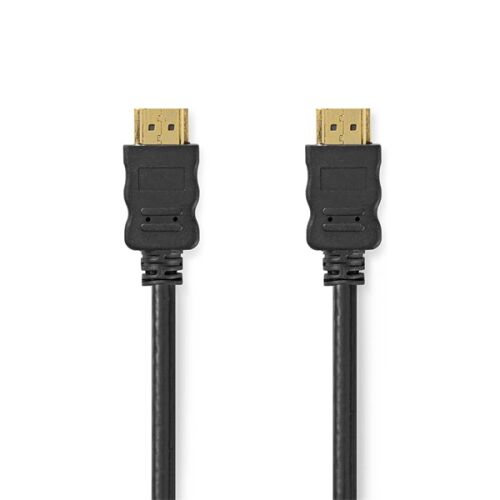 Nedis 1m HDMI kábel, fekete, standard A-típusú csatlakozó