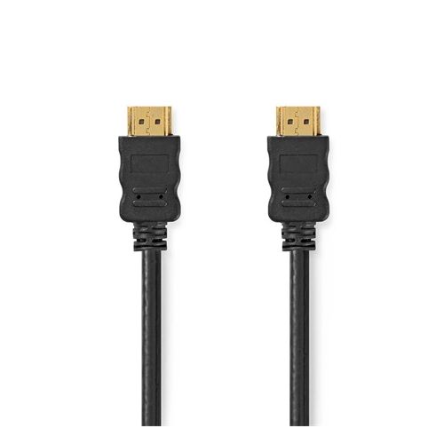 Nedis HDMI kábel, 1,5 méter, fekete, standard A típusú csatlakozó