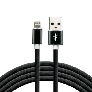 Cablu USB USB-A EverActive - Lightning 1 m Negru (CBS-1IB) 128782408 - Cabluri de date