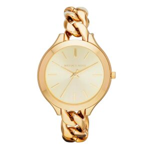 Ceas de damă auriu Michael Kors Slim Runway MK3222 cu cadran șampanie - Accesorii pentru femei