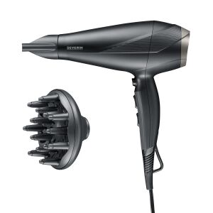 Severin hajszárító, HT 0167, ionizációs technológia, 2300 W, 3 hőmérséklet fokozat, 2 sebesség, hideg levegő, 2,8 m kábel, kivehető szűrő, túlmelegedés elleni védelem, tartozékok mellékelve,