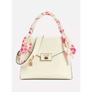 GUESS Tejszínű Műbőr Keresztbody Táska Virágos Sállal - Guess