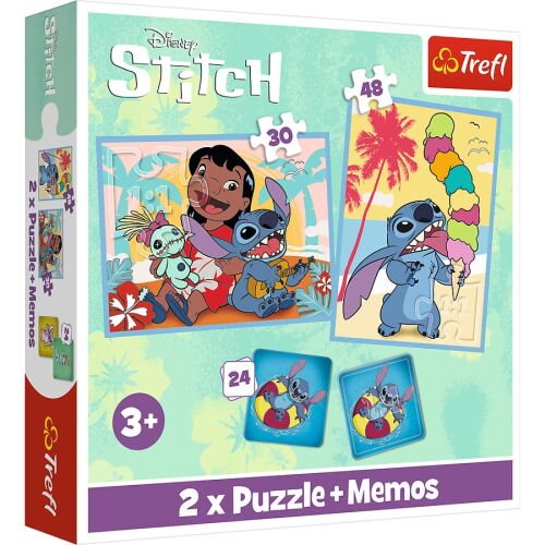 Lilo & Stitch 2 az 1-ben Puzzle + memóriajáték