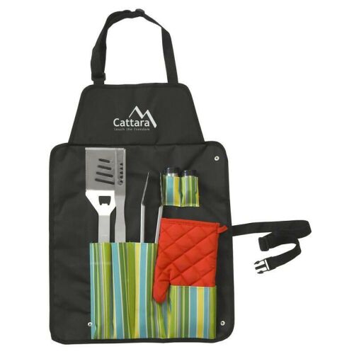 Grillezőszerszám készlet 7db-os köténnyel 128787917