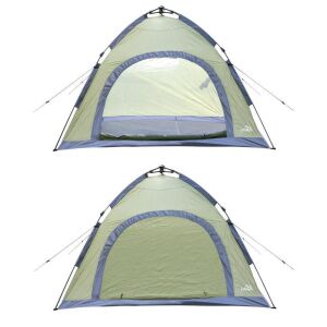 Cattara 3-4 személyes gyorsan összecsukható sátor, olíva zöld és szürke színben, 280x220x140cm - Cattara