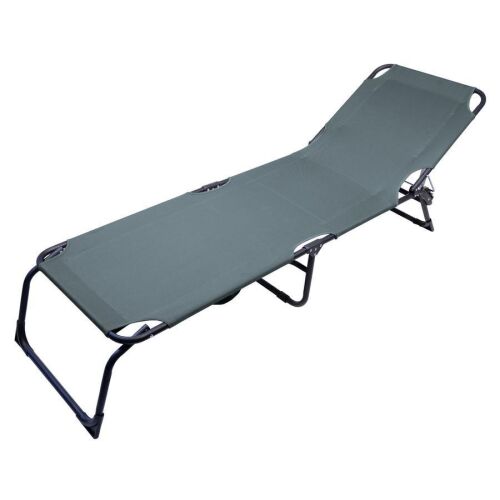 Összecsukható kemping nyugágy BERLIN szürke 128788420