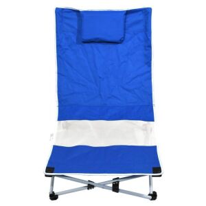 LARISA kék összecsukható kempingszék fejtámlával - Cattara
