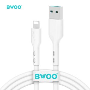 BWOO X172L USB-A - Lightning kábel 3A 1m - fehér 128813015 - Bwoo