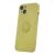 Sárga Finger Grip iPhone 15 Védőtok Gyűrűtartóval